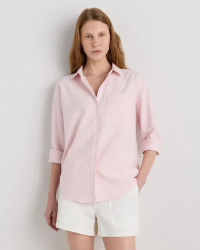 Quince Women's Relaxed Oxford Shirt In Pink