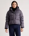Quince Women's Responsible Down Cropped Puffer Jacket In Carbon Grey