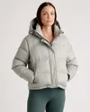 Quince Women's Responsible Down Cropped Puffer Jacket In Seagrass Green