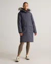 Quince Women's Responsible Down Hooded Long Parka In Carbon Grey