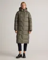 Quince Women's Responsible Down Long Puffer Jacket In Faded Cargo