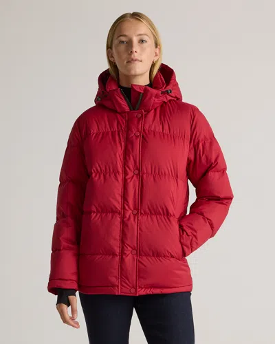 Quince Women's Responsible Down Puffer Jacket In Cherry Red
