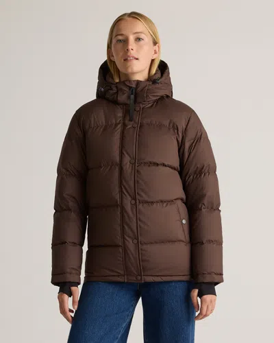 Quince Women's Responsible Down Puffer Jacket In Hot Fudge