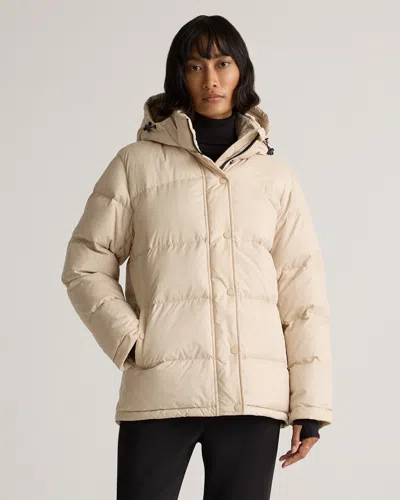 Quince Women's Responsible Down Puffer Jacket In Oatmilk