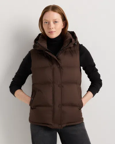 Quince Women's Responsible Down Puffer Vest In Brown