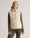 Quince Women's Responsible Down Puffer Vest In Oatmilk
