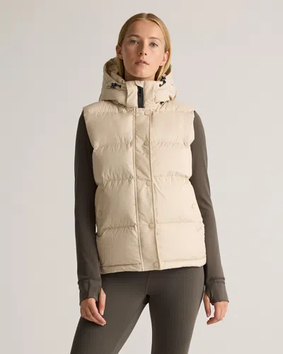 Quince Women's Responsible Down Puffer Vest In Oatmilk