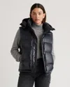 Quince Women's Responsible Down Puffer Vest In Shiny Black