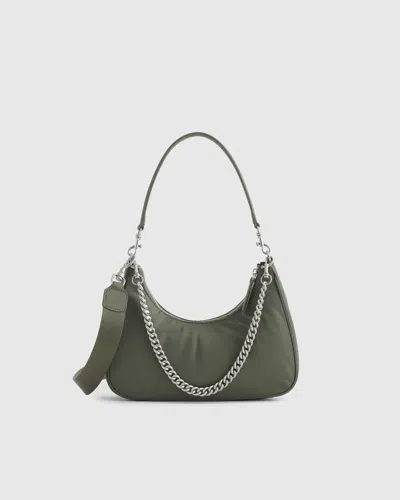 Quince Women's Revive Nylon Convertible Crossbody Shoulder Bag In Olive