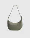 Quince Women's Revive Nylon Crescent Shoulder Bag In Olive