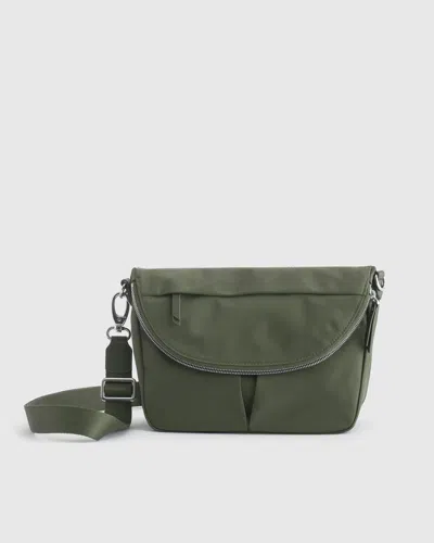 Quince Women's Revive Nylon Foldover Crossbody In Olive