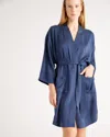 Quince Women's Robe In Indigo