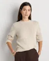Quince Women's Roll Neck Sweater In Brown