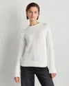 Quince Women's Roll Neck Sweater In White