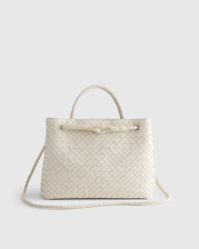Quince Women's Romy Handwoven Satchel In Bone