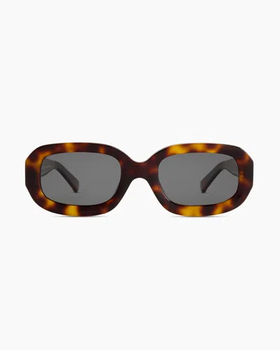Quince Women's Santorini Polarized Acetate Sunglasses In Ginger Tortoise With Grey Lens