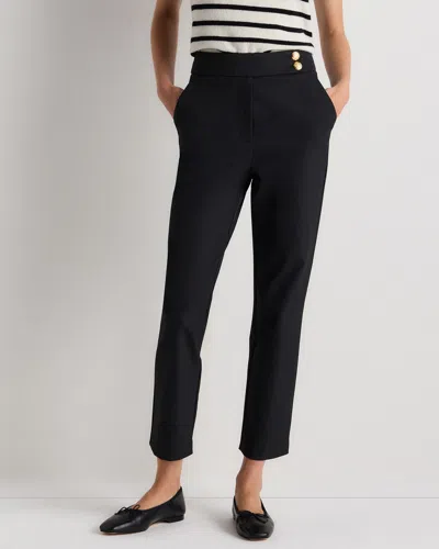 Quince Women's Scuba Slim Ankle Pants In Black
