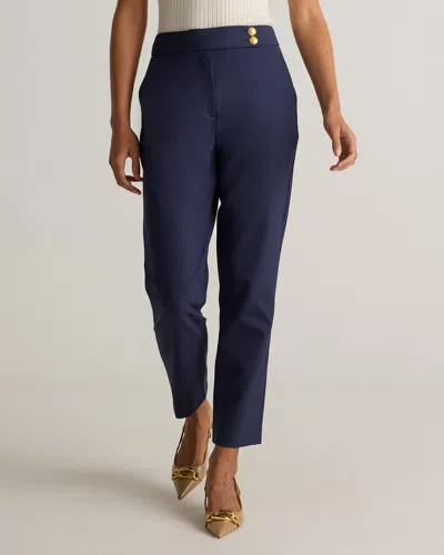 Quince Women's Scuba Slim Ankle Pants In Navy