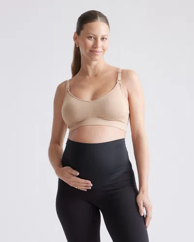 Quince Women's Seamless Maternity & Nursing Bra In Sand