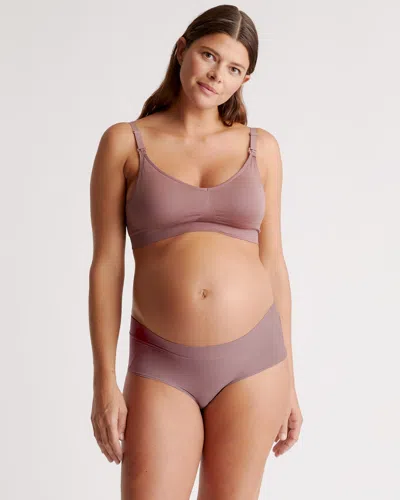 Quince Women's Seamless Maternity & Nursing Bra In Twilight