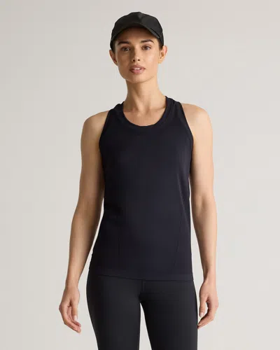 Quince Women's Seamless Racerback Tank Top In Black
