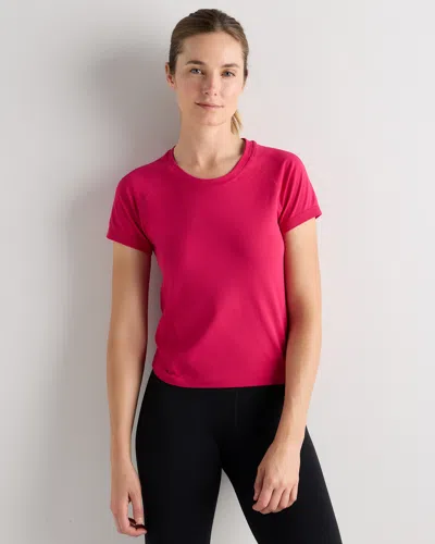 Quince Women's Seamless Waist-length T-shirt In Pink