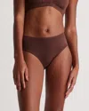 Quince Women's Second Skin Hipster Brief In Cocoa