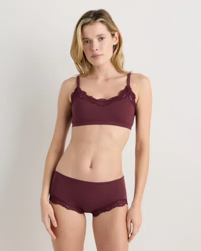 Quince Women's Second Skin Lace Scoop Neck Bralette