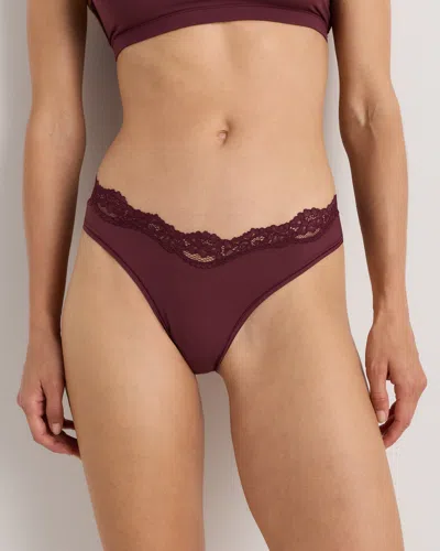 Quince Women's Second Skin Lace Thong