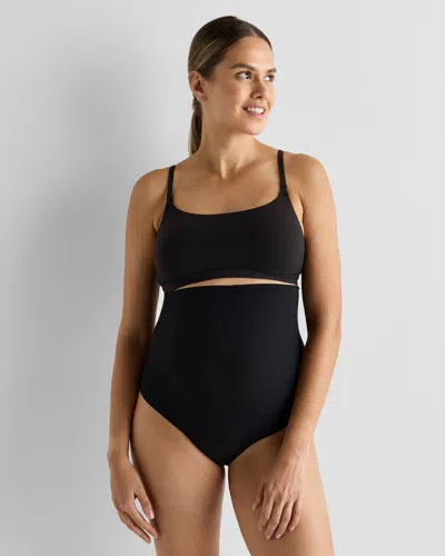 Quince Women's Second Skin Nursing Scoop Bralette In Black