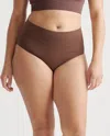 Quince Women's Shaping High-waisted Brief In Cocoa