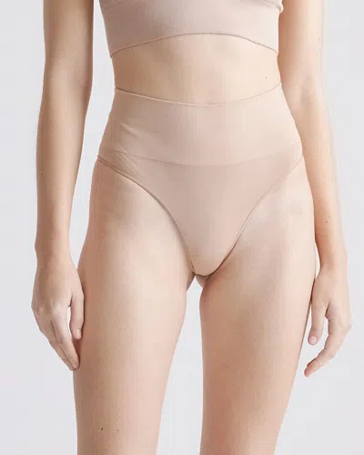 Quince Women's Shaping High-waisted Thong In Sand