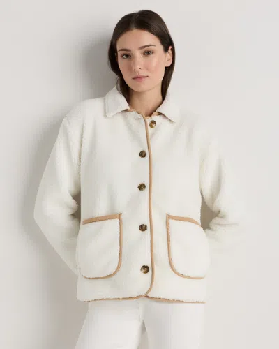 Quince Women's Sherpa Barn Jacket In White