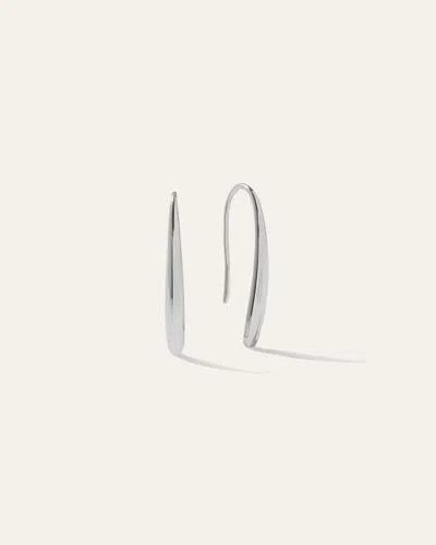 Quince Women's Silver Threader Drop Earrings In Sterling Silver