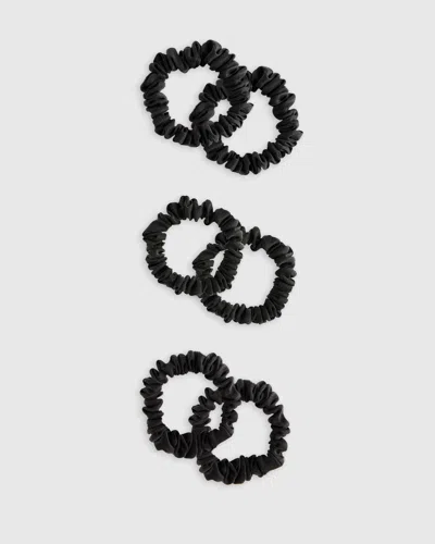 Quince Women's Skinny Scrunchies In Black