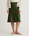 Quince Women's Skirt In Basil Green