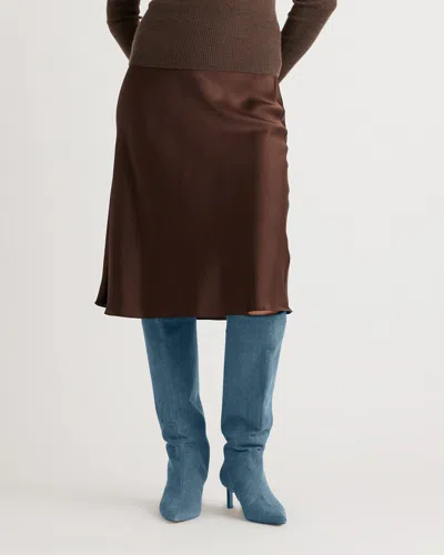 Quince Women's Skirt In Hot Fudge