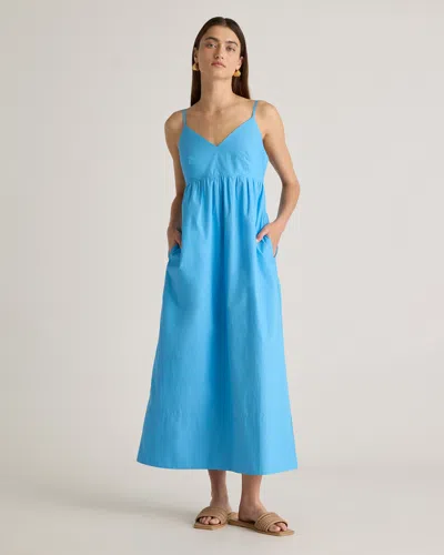 Quince Women's Sleeveless Maxi Dress In Cornflower Blue