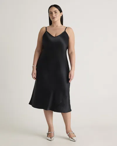 Quince Women's Slip Dress In Black