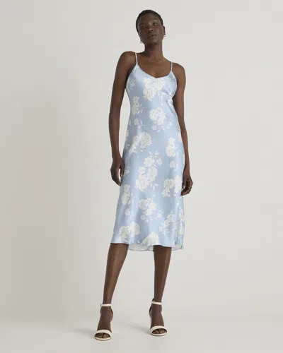 Quince Women's Slip Dress In Ethereal Blue