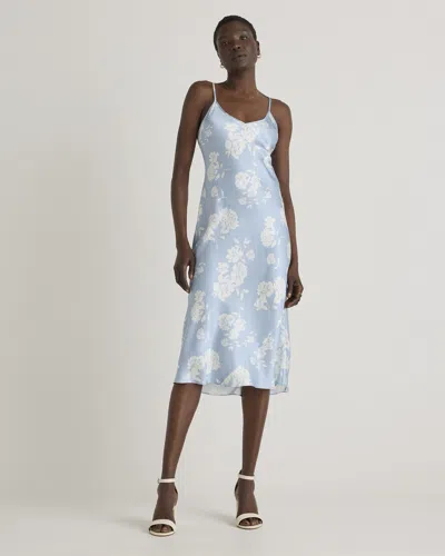 Quince Women's Slip Dress In Blue