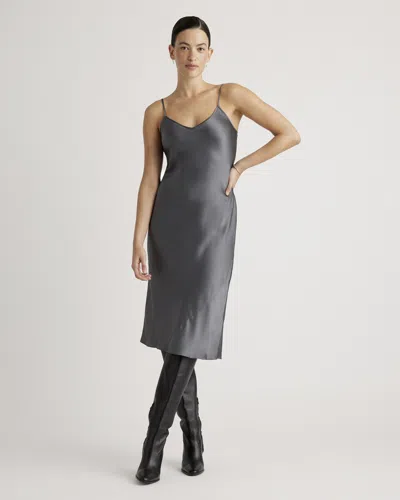 Quince Women's Slip Dress In Lava Smoke