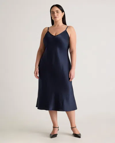 Quince Women's Slip Dress In Navy