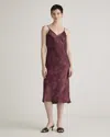 Quince Women's Slip Dress In Ruby Noir