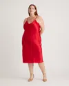 Quince Women's Slip Dress In Salsa