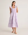 Quince Women's Poplin Smocked Midi Dress In Pastel Lilac