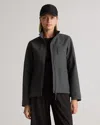Quince Women's Softshell Fleece-lined Full-zip Jacket In Heather Shady Charcoal
