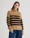 QUINCE WOMEN'S SPLIT HEM TURTLENECK SWEATER