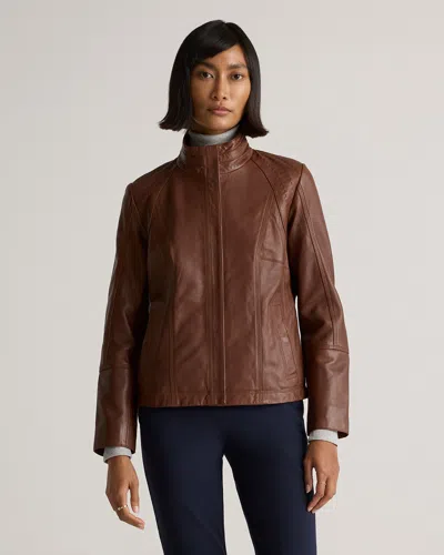 Quince Women's Stand-collar Jacket In Burnt Umber