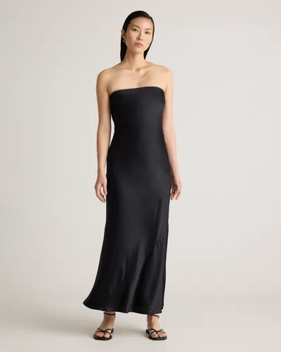 Quince Women's Strapless Midi Dress In Black